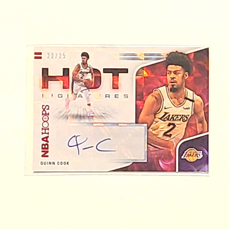 202021 Panini Nba Hoops Quinn Cook Autographed Nba Basketball Card 25